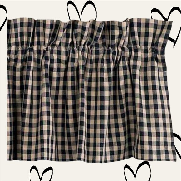 ⭐ Love Offers! New Raghu Heritage House Check Black Nutmeg Panels - 72" x 63" - Picture 2 of 4